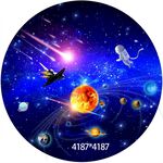 圆形宇宙星空太阳系