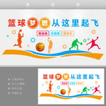 篮球文化墙
