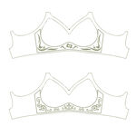 简约蕾丝文胸设计图