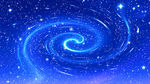 梦幻蓝色星空漩涡