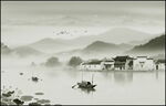水墨江南水乡