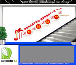 保密楼梯文化墙