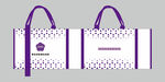 紫色条纹手提包设计图