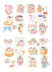 可爱卡通人物贴纸集合