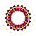 圆形抽象装饰花纹