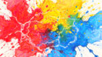 多彩水彩飞溅艺术画面