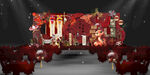 中式婚礼舞台喜庆布置