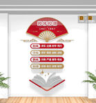 校风校训竖版校园文化墙