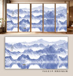 新中式水墨山水画