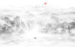 国画水墨山水