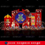 藏式蒙式少数民族婚礼迎宾背景