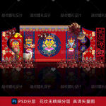 藏式蒙式少数民族婚礼迎宾背景