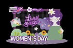 妇女节打卡框