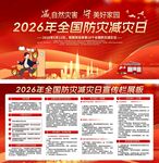 2026年全国防灾减灾日展板