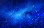梦幻蓝色星空背景图