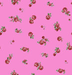 粉色草莓花卉图案背景