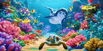 海底奇幻世界的动物景观
