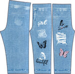 个性刺绣牛仔裤