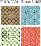 彩色民族花纹  装饰花纹