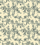 复古蓝白花纹图案背景