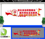 校园法治教育文化墙