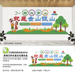 绿水青山就是金山银山文化墙