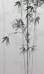 新中式水墨竹子背景墙