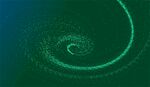 绿色旋涡动态线条画面