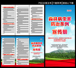 森林病虫害防治条例三折页