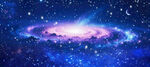 蓝色星空图