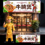 牛腩煲展板