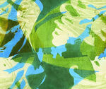 抽象绿叶水彩纹理图案