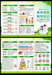 春季健康教育三折页
