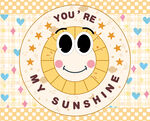 笑脸图案装饰你是我的阳光