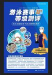 游泳赛事等级测评海报