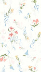 清新花卉水彩图案背景