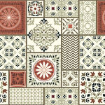 复古几何花纹瓷砖图案设计