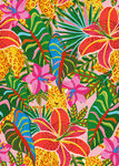 缤纷多彩热带花卉图案