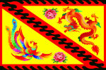 龙凤呈祥中式旗帜图案