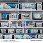 大学实验室走廊文化墙