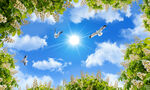 蓝天白云