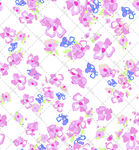 粉色花卉蝴蝶图案背景