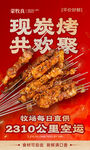 现炭烤现欢聚烤肉串