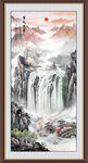 竖幅山水画