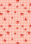 红色格纹星星图案背景
