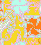 多彩佩斯利花纹图案