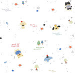 可爱卡通太空元素图案