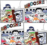 卡通漫画风格的趣味场景