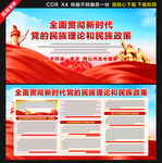 党的民族理论和民族政策展板