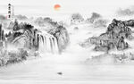 中式山水画